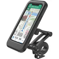 RealPower TourProtect universele telefoonhouder voor fiets, bromfiets of motor - Geschikt voor smartphones tot 6,7 inch - Spatwaterdicht - Navigatiehouder voor fiets - zwart