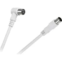 Cabletech Coax antenne aansluitkabel 10 meter wit 100Hz HDTV incl. Ferriet filters Geschikt voor TV-VIDEO-SATELIET-RADIO