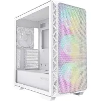 Montech AIR 903 MAX Midi-tower PC-behuizing Wit 4 voorgeïnstalleerde LED-ventilators