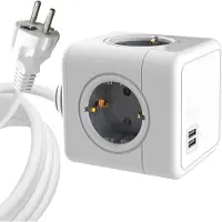 ProXtend - 4-way Schuko Power Cube 1.4M White