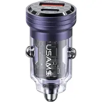 Usams Lad. Sám. C35 Usb+Usb-C 45W Snel Opladen, Lila/Lila, Model Cc175Cc02 (Us-Cc175)