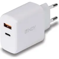 Lindy 73424 USB-oplader, type A & C, 30W, wit