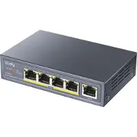 Cudy GS1005P - Gigabit Netwerkswitch - Poe+ - Unmanaged - 60W - Plug en Play - Metaal
