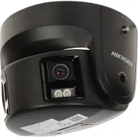 Hikvision DS-2CD2387G2P-LSU/SL zwarte 4mm 8mp panoramische ColorVu netwerk beveiligingscamera