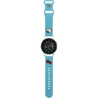 Hello Kitty Pasek Uniwersalny HKUWLSCHBLB Siliconen Kitty Hoofd niebieski/blauw 22mm, Andere smartphone accessoires, Blauw