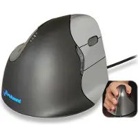 Evoluent VerticalMouse 4 Muis Bedraad Zwart