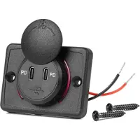 Amio autolader, geschikt voor auto's. Autolader, model 04232, afmetingen 64mm x 48mm