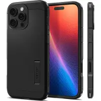 Spigen Tough Armor T MagSafe iPhone 16 Pro Hoesje Zwart