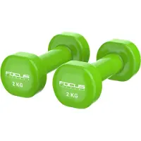 Focus fitness Vinyl Dumbbells - Focus Fitness - 2 x 2 kg