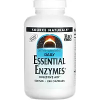 Source naturals - Dagelijkse Essentiële Enzymen 500 mg, 240 vegetarische capsules