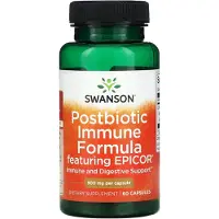 Swanson Health - Postbiotische Immuniteitsformule met EpiCor - 60 capsules