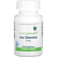 Seeking Health - Optimaal IJzer, Kersensmaak - 60 kauwtabletten