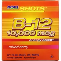 Now Vitamine B-12 10000mcg Shots - 12x 15 ml
