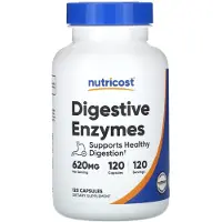 Nutricost , Darmenzymen, 620 mg, 120 Capsules