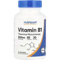 Nutricost , Vitamine B1, 500 mg , 30 Capsules
