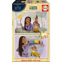 Educa Borras EDUCA Houten puzzel "Wensen", 2 sets van 50 stukjes