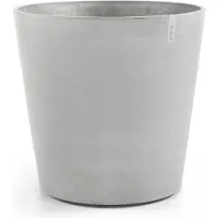 Ecopot's Bloempot Amsterdam 100 cm Wit Grijs Lichtgrijs met wielen