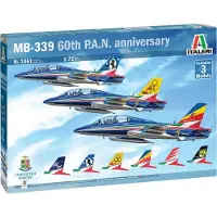 Wittmax Modelbouwpakket Vliegtuigen - 1461 MB-339 60th P.A.N. anniversary - 3 Planes Plastic - 1:72 - Modelbouw