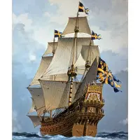 Airfix Modelbouwpakket Schepen - 09256V Wasa Ship Plastic - 1:144 - Modelbouw