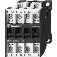 Finder 6K.14.8.230.4810 Nominale spanning: 230 V Schakelstroom (max.): 25 A 3x NO, 1x NO 1 stuk(s)