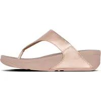 FitFlop Lulu Leather Toepost Dames Slippers - Rose Gold