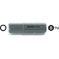 Hazet Bit 2206-7 · 5/16 inch (8 mm) zeskant massief · Binnen-zeskant-profiel · SW 7 mm