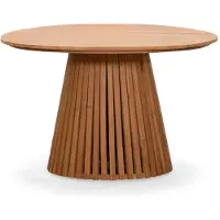 BUITEN living Palau dining tuintafel 4 personen | teakhout | Natural Teak | Ø120cm ronde tuintafel
