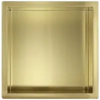 Guido Gusto Mat goud RVS Inbouwnis 30x30x7cm