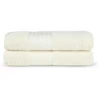 Good Morning Badstof Badlaken 100% Katoen 70x140cm - ecru - Set van 2
