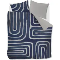 Vt wonen VTwonen dekbedovertrek Tribe - Indigo 240x200/220 cm