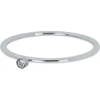 Ixxxi Vulring 1 mm Zirconia 1 Stone Crystal Zilver