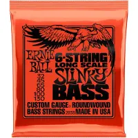 Ernie Ball 2838 Slinky 6 String Long Scale Bass Set 32-130
