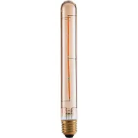 LumenXL E27 dimbare buislamp amber glas met 4 draad filament 22,5 cm, 4W, 2200K