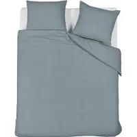 Beddinghouse Summer dekbedovertrek - Effen - Eenpersoons - 140x200/220 - Blue Grey