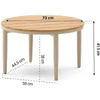 Coco Toscane loungetafel ø 70 cm