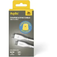 Aqiila AQCBPBIC2SI829 USB-C-kabel USB 2.0 USB-C stekker 2.00 m Wit