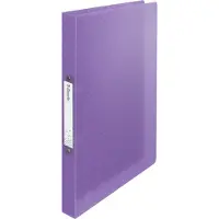 Esselte Colour'Breeze ringmap, 2 ringen, PP, ft A4, met soepele kaft, lavendel - 12 stuks