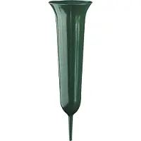 Geli Grafvaas - Donkergroen - Hoogte 37 cm - Kunststof