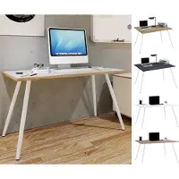 VCM Bureau Computer Tafel Kantoortafel Skandanivischer Retro Look Salia 110x50 cm