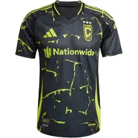 Adidas Tricot 'Columbus Crew 25/26 Away' limoen / zwart