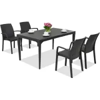BICA Stijlvolle dinerset Oslo/Indiana 4 antraciet