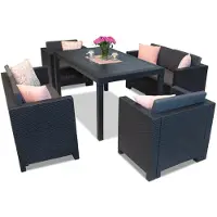 BICA Colorado Apetito 6 antraciet technorattan set