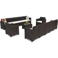 BICA Technorattan meubelen Nebraska Coffee Max 12 bruin