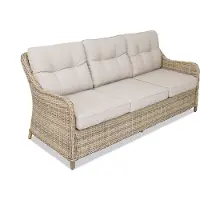 Garden Point Driezitsbank van kunststof rotan Toledo beige