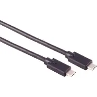 Shiverpeaks USB-C kabel | USB3.2 20 Gbps | PD 100W | 4K 60Hz | zwart | 0,25 meter