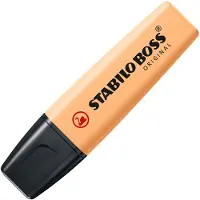 Stabilo BOSS ORIGINAL - Markeerstift - Pastel - Zacht oranje - Doos 10 Stuks