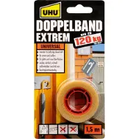 UHU dubbelzijdige montagetape EXTREM, tot 120 kg