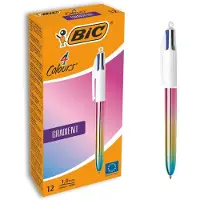 BIC Four-colorgradient Pen. Box Of 12 Units Veelkleurig Kinderen