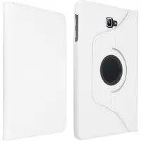 Avizar Foliohoes Geschikt voor Samsung Tab A 10.1 / A6 10.1 wit met klep, video ondersteuning 360 portret/landschap, Wit