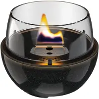 Tenderflame Café 14 Tafelhaard - Reactive Porcelain - Zwart - Tenderfuel - Bio-Ethanol Alternatief - Rookvrij, veilig, schoon en geurarm